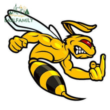 Load image into Gallery viewer, EARLFAMILY Cartoon Car Styling Strong Bee Car Stickers Motorcycle Helmet Vinyl Bumblebee Decal Bumpers Car Accessories