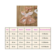 Load image into Gallery viewer, Trend New Designer Infant Baby Girl Clothes Flower Ruffle Princess Dress Sundress Outfit For Birthday With Big Bow