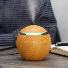 Load image into Gallery viewer, 130ML USB Aroma Diffuser Ultrasonic Cool Mist Humidifier Air 7 Color Change LED Night Light For Office Home