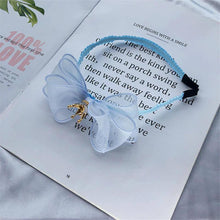 Load image into Gallery viewer, Luxury Modern Pearl Handmade Baby Girls Bowknot Crown Headband Lace Elastic Hair Band Bow For Girls Baby