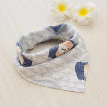Load image into Gallery viewer, Baby Bibs Waterproof Triangle Cotton Cartoon Child Bibs Dribble Bibs Newborn Slabber Absorbent Cloth For Kids