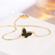 Load image into Gallery viewer, New Modern Fashion Gold Bracelet For Girl Elegant 925 Silver Jewelry Butterfly Shaped Bracelets Luxury For Female Wedding Party Ornament