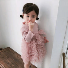 Load image into Gallery viewer, Modern Winter Flower Long Sleeve Smash Cake Baby Girls Dress For 1-5 Year Little Princess