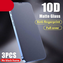 Load image into Gallery viewer, Full Cover Matte Screen Protector for iPhone 13 Pro 12 Mini 11 Tempered Glass On iPhone 12 11 pro X XS Max XR Protective Glass HD Tempered Glass Anti Scratch Screen Protector