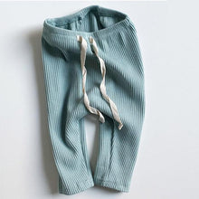 Load image into Gallery viewer, Baby Boys Girls Solid Leggings Toddler Ribbed Pants Little Boy Casual Pants Kids Trousers