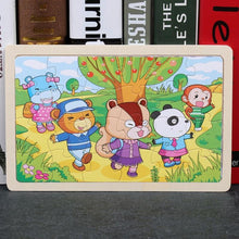 Load image into Gallery viewer, 24 Slice Wood Puzzles Children Adults Vehicle Puzzles Wooden Toys Learning Education Environmental Assemble Educational Games For Kids and Babies