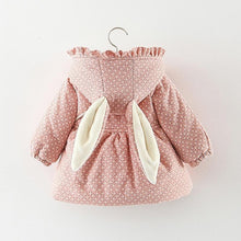 Load image into Gallery viewer, Newborn Baby Girl Clothes Floral Hooded Cotton-padded Jacket Outerwear For Girls