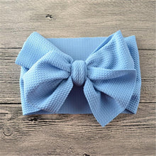 Load image into Gallery viewer, Newborn Large Bow Headwrap for Baby Girl Fabric Messy Bow Headband Turban Bowknot Tie
