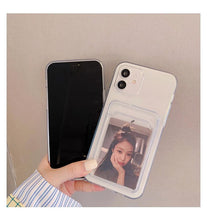 Load image into Gallery viewer, Transparent Mobile Phone Case For iPhone 11 12 13 14Mini case For iphone 11 Pro X XS Max XR 7 8 Plus SE Case Cover Soft Silicone Wallet Card Holder