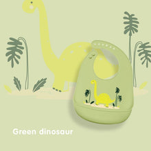 Load image into Gallery viewer, Colorful Baby Stuff Waterproof Silicone Bib Feeding Baby Cartoon Aprons Adjustable Bibs Burp Cloths
