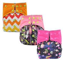 Load image into Gallery viewer, All-In-One Cloth Diaper for Baby Bamboo Charcoal Eco-friendly Baby Cloth Diaper