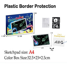 Load image into Gallery viewer, Draw With Light-Fun And Developing Drawing&write Flip Board Kids Educational Toy Magic Drawing Lighting In Dark Gift For Child