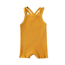 Load image into Gallery viewer, Luxury Modern Baby Kids Boy and Girl Infant Romper Jumpsuit Cotton Outfits Set Ribbed Solid Clothes For Kids