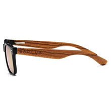 Load image into Gallery viewer, Luxury Handmade Polarized Handmade Bamboo Wood Universal Sunglasses In Zebra Wood Style Vintage Wooden Frame Male Driving Sun Glasses Shades Gafas With Box and UV400Protection