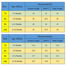 Load image into Gallery viewer, Summer Newborn Baby Clothes Cartoon Print Short Sleeve Romper Tops Long Pants Outfits