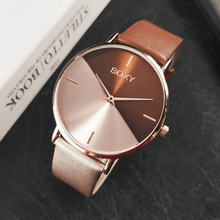 Load image into Gallery viewer, Women's Watch Leather Rose Gold Dress Female Clock Luxury Brand Design Women Watches Simple Fashion Ladies Watch For Women and Girls