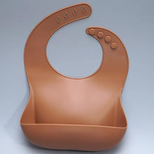 Load image into Gallery viewer, Newborns Solid Silicone Baby Feeding Bibs Burp Cloths Fashionable Breastplate Baby Stuff For Kids
