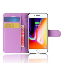 Load image into Gallery viewer, Phone Case For IPHONE 7 8 Plus Wallet Case Flip Leather Back Cover For IPHONE7 IPHONE8 IPHONE 7plus 8plus Simple Case Foldable Case Leather Case Flip Phone Cover Case