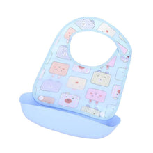 Load image into Gallery viewer, Baby Bibs Waterproof Silicone Feeding Saliva Towel Newborn Cartoon Aprons Baby Bibs Detachable For Kids