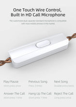 Load image into Gallery viewer, KZ EDX Wired Headset In-Ear Monitor Earbuds Earphones Detachable Cable Sport Game Noice Cancelling Headphone With Microphone