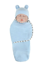 Load image into Gallery viewer, Newborn Wrapping Swaddle Baby Envelop Wrap Blanket Baby Hat Sleeping Bag Set Sleep Bag