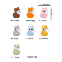 Load image into Gallery viewer, 5PCS/SET Silicone Animal Beads BPA Free Baby Teething Beads Toy For Pacifier Clips New Born Silicone Rodent Tiny Rod Baby Teether For Baby Kids