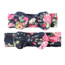 Load image into Gallery viewer, Mother & Baby Headband for Girl Bow Hairband Floral Elastic Hair Bands Parent-Child Turban Hair Accessories Bow For Mother and daughter