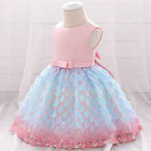Load image into Gallery viewer, Newborn Baby Girls Clothes Christmas Princess Dress Lace Colorful Sequins Girls Wedding Party Ball Gown
