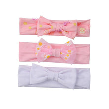 Load image into Gallery viewer, Summer Cute Floral Bows Baby Girl Headbands Elastic Bowknot Newborn Hair Band Turban Set Hair Accessories Bow Set For Kids