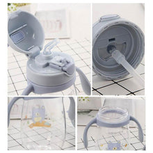 Load image into Gallery viewer, Rabbit Baby Feeding Cup with a Straw BPA Free Children Feeding Drinking Handle Water Bottles Training Cup For Milk For Kids and baby