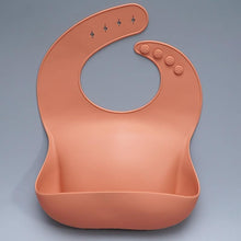 Load image into Gallery viewer, Newborns Solid Silicone Baby Feeding Bibs Burp Cloths Fashionable Breastplate Baby Stuff For Kids