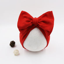 Load image into Gallery viewer, Modern Stylish Cotton Baby Newborn Cap Newborn Baby Beanie Top Bow For Baby Excellent For Photography Props Baby Turban Cap