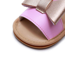 Load image into Gallery viewer, Baby Kids Girl Sandals Pre Walker Newborn PU Leather Soft Sole Shoes Bowknot Girls Shoes