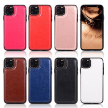 Load image into Gallery viewer, Luxury Leather Cover For iPhone 14 12 13 Mini 11 Pro XR XS Max 6 6s 7 8 Plus 5 5s Wallet Phone Card Slot Flip PU Leather Kickstand Card Slots Case Double Magnetic Clasp Durable Shockproof Cover For iPhone