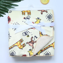 Load image into Gallery viewer, Baby Blankets New Layer Coral Fleece Infant Swaddle Wrap Owl Printed Newborn Baby Bedding Blanket