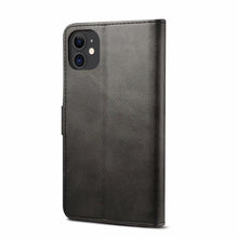 Load image into Gallery viewer, Luxury Red Leather Magnetic Flip Case For Iphone 14 12 13 11 11 Pro Max Xr Xs Max X Wallet Cover For iphone Leather Wallet Case Card Slots Kickstand Magnetic Buckle Flip Phone Cover