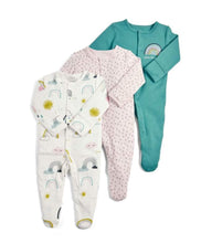 Load image into Gallery viewer, 3Pcs Baby unisex Rompers Long Sleeve Sleep suit Cartoon Jumpsuit Baby Pajamas Stes For Kids Between 0-12Months