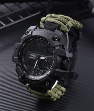 Load image into Gallery viewer, Military Survival Men Watch With Compass/whistle /scraper/Waterproof 30M Outdoor Men Sports G Style -Shock Watch Relogio Masculino