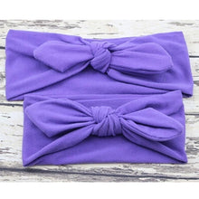 Load image into Gallery viewer, Modern Mother & Daughter Rabbit Ears Bow Hair Bands Cloth Headband Bowknot Headwear Bow