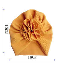 Load image into Gallery viewer, Elegant Flower Baby Hat Toddler Turban Head wraps Kids Bonnet Hat Newborn Baby Hat For Baby Girls