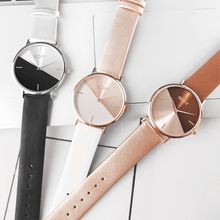 Load image into Gallery viewer, Women's Watch Leather Rose Gold Dress Female Clock Luxury Brand Design Women Watches Simple Fashion Ladies Watch For Women and Girls