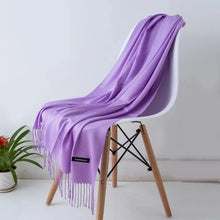 Load image into Gallery viewer, 2022 Tassel Women’s Scarf – Designer Shawl, Wrap & Hijab Pashmina