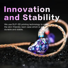 Load image into Gallery viewer, AUDIOSENSE DT600 HiFi Stereo 6BA IEMs with Detachable MMCX Cable 3D Printing Resin Shell Away from Bustle Immersed in Music