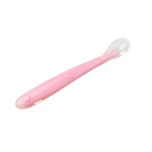 Load image into Gallery viewer, Baby Soft Silicone Spoon Candy Color Temperature Sensing Spoon Children Food Baby Feeding Tools Unique Design Perfect Gift