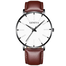 Load image into Gallery viewer, Minimalist Men's Fashion Ultra Thin Watch Simple Men Business Stainless Steel Mesh Belt Quartz Watch Relogio Masculino