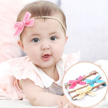 Load image into Gallery viewer, Cute Bow Baby Headband for Girl Nylon Head Bands Turban Newborn Headbands Hairbands for Kids Baby Hair Accessories For Baby