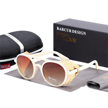 Load image into Gallery viewer, New Elegent Original Round Sunglasses Gradient Vintage Steampunk Goggles For Women and Men With UV400 Protection