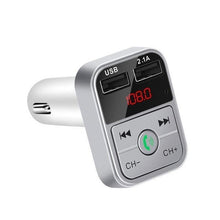 Load image into Gallery viewer, Fast USB Car Charger Bluetooth 5.0 FM Transmitter Modulator Handsfree Car Kit 3.1A Fast Phone Charger Audio MP3 Player