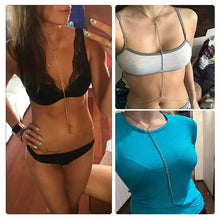 Load image into Gallery viewer, New Hot Women's Sexy Shiny Rhinestone Body Chains Ladies Copper Alloy Chest Chain Bikini Body Jewelry Necklace XR736