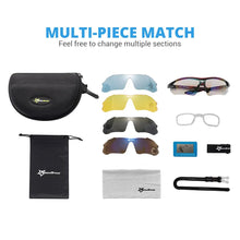 Load image into Gallery viewer, Hot! RockBros Polarized Cycling Glasses Cycling Sunglasses Outdoor Sport Road Bike MTB Men's Glasses TR90 Goggles Eyewear 5 Lens
